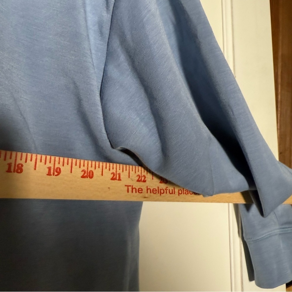 Gilly Hicks Active Crop Cooldown Hoodie Blue Size Small Cropped Super Soft - Picture 6 of 9